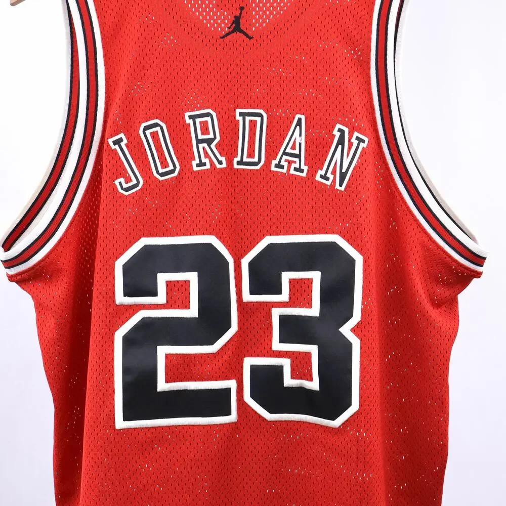 Vintage Michael Jordan #23 Red‎ Mesh Basketball Jersey Mens XL Jumpman Y2K